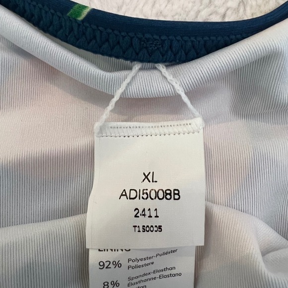 Cupshe Yellow Wrap Bikini Top Navy Lemon Print Side Tie Bottoms Set Size XL NWT - Picture 10 of 13